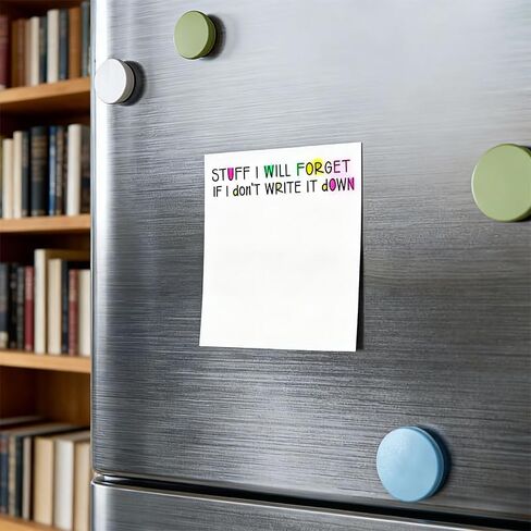 50 Sheets Funny Sticky Notes, 5.5x4.3 Inches, Multi Surface Self Adhesive Notepads, Novelty Memo Pads, Portable Office Work Study Supplies, Fun Gifts for Friends Coworkers, White in Saudi Arabia