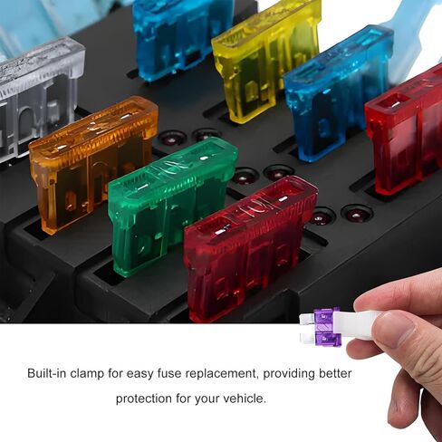 300 PCS Car Fuse Assortment Kit, Micro & Mini & Standard Automotive Blade Fuse Kit(2A/3A/5A/7.5A/10A/15A/20A/25A/30A/35A/40A), Blade Fuses Replacement for RV Camper Boat Truck in Kuwait