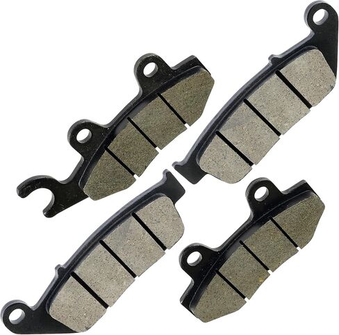 Caltric Front And Rear Brake Pads Compatible with Triumph Scrambler 2007 2008 2009 2010 2011-2015 / Street Cup 2017/Street Twin 2016 2017 in Saudi Arabia
