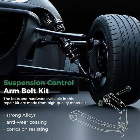 13859 Front Lower Inner Forward Suspension Control Arm Bolt Kit Compatibl with Cadillac GMC＆More in Kuwait