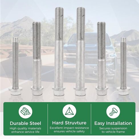 13859 Front Lower Inner Forward Suspension Control Arm Bolt Kit Compatibl with Cadillac GMC＆More in Kuwait