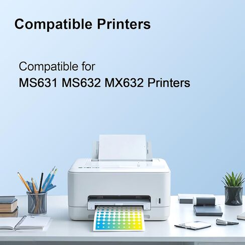 66S1000 Black Toner Cartridge eplacement for Lexmark 66S1000 Compatible with Lexmark MS631 MS632 MX632 Printers (5,000 Pages) in Saudi Arabia