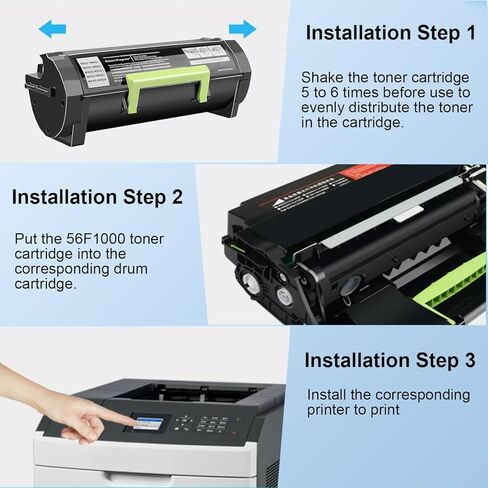 66S1000 Black Toner Cartridge eplacement for Lexmark 66S1000 Compatible with Lexmark MS631 MS632 MX632 Printers (5,000 Pages) in Saudi Arabia