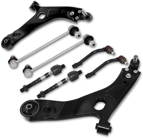 POWERGEAR Control Arms, 8Pcs Front Lower Control Arm With Ball Joint Sway Bar Inner & Outer Tie Rods Suspension Kit Compatible With 2010-2013 Hyundai Tucson, 2011-2013 Kia Sportage in Saudi Arabia