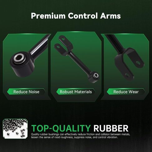 AUQDD 2Pc Suspension Rear Lower Forward Control Arm Compatible With 11-14 Chry-sler 200/11-14 Do-dge Avenger,11-18 Journey (Lateral Link Replace # K642901 68079540AA 524-719) in Saudi Arabia