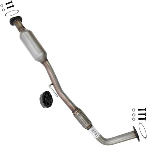 Northeastern Exhaust | Stainless Steel EPA-Approved Catalytic Flex Pipe Compatible for Toyota Camry 1997-2001 2.2L | Free Gaskets, Hanger and Bolts & Nuts Included | Automotive Replacement Part in Saudi Arabia