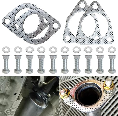 2024 New 4Pcs Aftermarket 2.5" Catalytic Converter Gaskets Kit with Hardware for VQ35DE Engines in Saudi Arabia