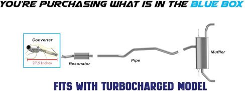 Northeastern Exhaust | Stainless Steel EPA-Approved Catalytic Compatible for 2015-2017 Ford Edge 2.0L | Free Gaskets and Bolts & Nuts Included | Turbocharged Models | Automotive Replacement Part in Saudi Arabia