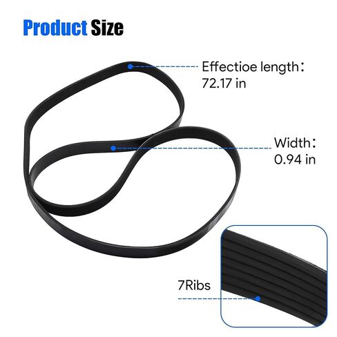 Engine Serpentine Drive Belt Fits for Honda Accord 2008-2012 L4 2.4L Replaces K070721 7PK1835 56992R40A01 56992R40A02 in Saudi Arabia