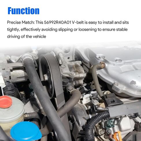 Engine Serpentine Drive Belt Fits for Honda Accord 2008-2012 L4 2.4L Replaces K070721 7PK1835 56992R40A01 56992R40A02 in Saudi Arabia