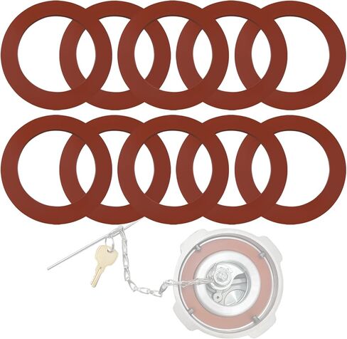 10 Pack FKM Fuel Tank Cap Gaskets for Freightliner 1/4 Turn Fuel Caps 03-37017-000 03-37017-002 0337017000 0337017002 3 1/2" Diameter 2-Pack Fuel Tank Cap Gasket O-Rings in Saudi Arabia
