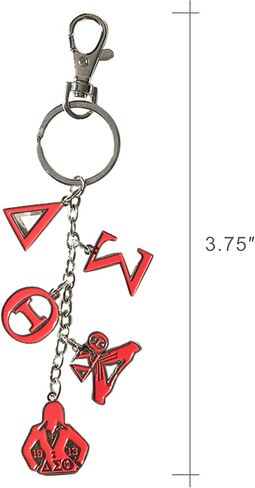 Delta Sigma Theta Adult Durable Metal Key Keeper, Mascot Charm & Letter Key Ring with Self-Locking Metal Gate Clip for for Men Women in Kuwait