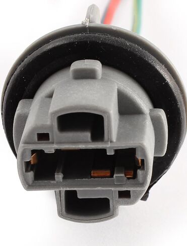 T20 W21W 7440 LED Bulb Socket Car Light Wire Durable Plastic Gray (Set of 2) in Saudi Arabia