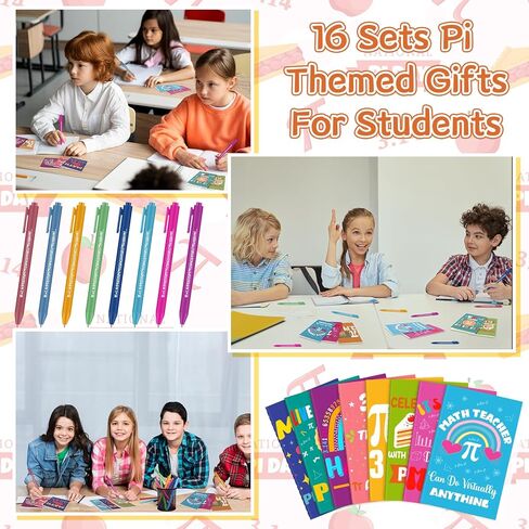 32 قطعة من أقلام Pi Day Favors و16 قلمًا لجوائز Pi Day و16 قلمًا للجيب من Pi Day وأقلام حبر جاف لطيفة للرياضيات ومجموعة أقلام ملونة Happy Pi Day للطلاب والمدرسين والفصول الدراسية in Kuwait
