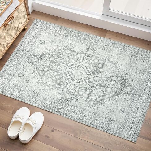 سجادة 2 × 3، سجاد بوهو شرقي عتيق قابل للغسل، سجادة قابلة للطي لغرفة النوم، المدخل، المطبخ، الحمام in Kuwait