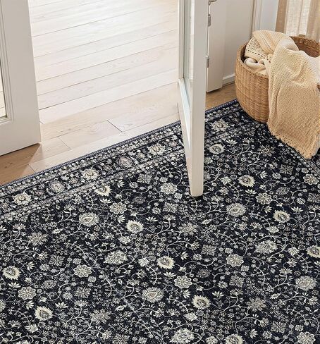 2x3 Rug,Boho Vintage Oriental Washable Rugs,Collapsible Area Rug for Bedroom, Entryway, Kitchen, Bathroom in Saudi Arabia