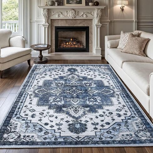 2x3 Rug,Boho Vintage Oriental Washable Rugs,Collapsible Area Rug for Bedroom, Entryway, Kitchen, Bathroom in Saudi Arabia