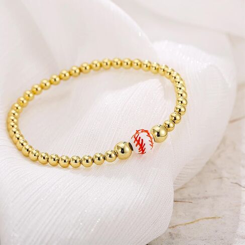 Baseball Bracelet for Women Game Day Bracelet Baseball Sports Accessories Jewelry in Kuwait