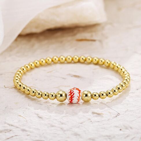 Baseball Bracelet for Women Game Day Bracelet Baseball Sports Accessories Jewelry in Kuwait