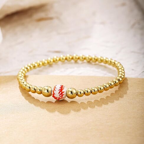 Baseball Bracelet for Women Game Day Bracelet Baseball Sports Accessories Jewelry in Kuwait