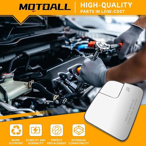 MOTOALL Mirror Glass Heat No-Blind Spot Right Passenger Side Fit for Ford Edge 2011-2014 for Lincoln MKX 2011-2015 in Saudi Arabia