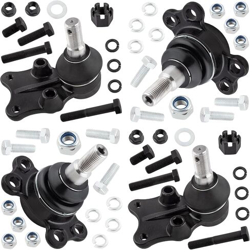 2x Front Lower Ball Joints + 2x Front Upper Ball Joints Set Suspension Kit Fit For Isuzu Pickup 1988 1989 1990 1991 1992 1993 1994 1995 Pickup 2WD Replace# K9463 K9452 in Saudi Arabia