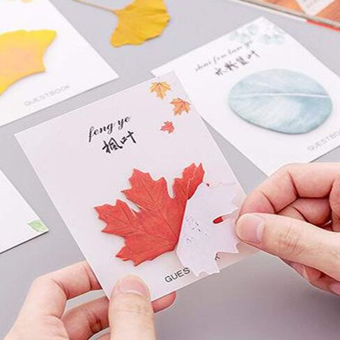 Sticky Notes in 4 Leaf-Shaped Designs (30 Sheets per Shape, 120 Sheets in Total) in Kuwait