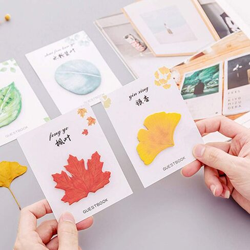 Sticky Notes in 4 Leaf-Shaped Designs (30 Sheets per Shape, 120 Sheets in Total) in Kuwait