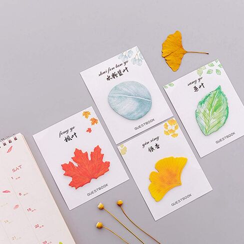 Sticky Notes in 4 Leaf-Shaped Designs (30 Sheets per Shape, 120 Sheets in Total) in Kuwait