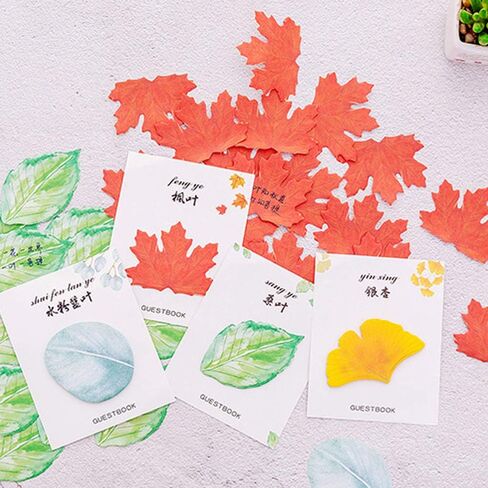 Sticky Notes in 4 Leaf-Shaped Designs (30 Sheets per Shape, 120 Sheets in Total) in Kuwait