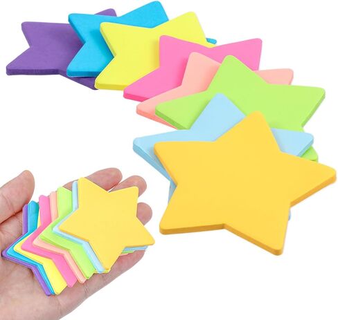 Star Sticky Notes 480 Sheets Colorful Sticky Notes for Notebooks Star Shape Self-Sticky Note Pads for School Office Home Notebook Supplies in Kuwait