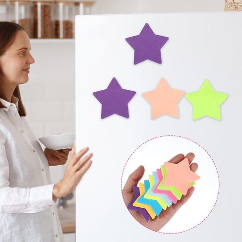 Star Sticky Notes 480 Sheets Colorful Sticky Notes for Notebooks Star Shape Self-Sticky Note Pads for School Office Home Notebook Supplies in Kuwait