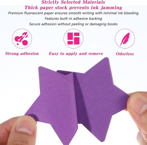 Star Sticky Notes 480 Sheets Colorful Sticky Notes for Notebooks Star Shape Self-Sticky Note Pads for School Office Home Notebook Supplies in Kuwait
