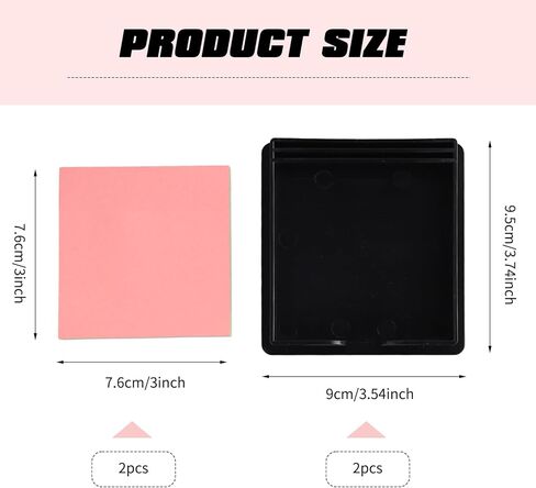 2 Pieces Sticky Note to Do List Stencil for 3x3 Inch Self-Sticky, Reusable Post It Note Stencil with 2 Copies Notes for Desk Office Home School Supplies (Black) in Kuwait