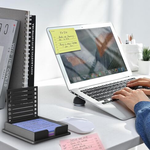 2 Pieces Sticky Note to Do List Stencil for 3x3 Inch Self-Sticky, Reusable Post It Note Stencil with 2 Copies Notes for Desk Office Home School Supplies (Black) in Kuwait