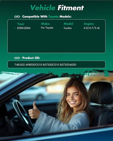 SCITOO 748-502 698020C010 857200C010 8572034030 منظم النافذة الجانبية للسائق الأمامي مع محرك متوافق مع Toyota Tundra 2000-2006 in Saudi Arabia