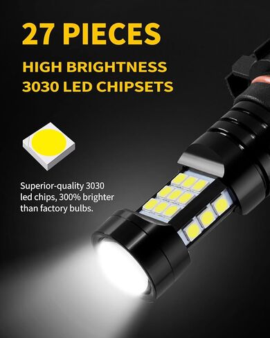 5202 PS24WFF LED Fog Lights Bulb 6000K Xenon White Compatible with Chevrolet 2007-2015 Silverado 1500, 2007-2019 Silverado 2500HD 3500HD, Pack of 2 in Saudi Arabia