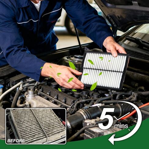 Engine and Cabin Air Filter Kit Fit for 2016-2022 Pilot, 2017-2025 Ridgeline, 2019-2025 Passport, 2016-2020 MDX 3.0L/3.5L (80292-T0G-A01 WA10339) in Saudi Arabia
