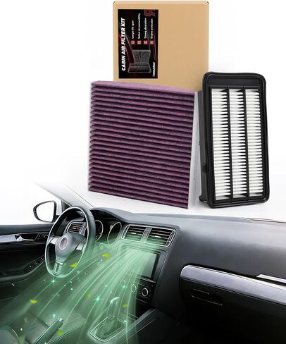 2026 Upgrade Engine & Cabin Air Filter Kit for 2014-2018 Silverado 1500 Sierra 1500, 2015-2019 Silverado 2500 HD Sierra 2500HD 6.0L ONLY,2015-2020 Suburban Tahoe Yukon,NOT FOR 6.6L, Replaces# CA8755A in Kuwait