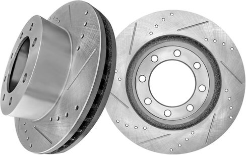 دوارات قرص الفرامل المشقوقة الأمامية الأوتوماتيكية PM 347 مم متوافقة مع 2005-2013 Ford F-250 Super Duty in Saudi Arabia