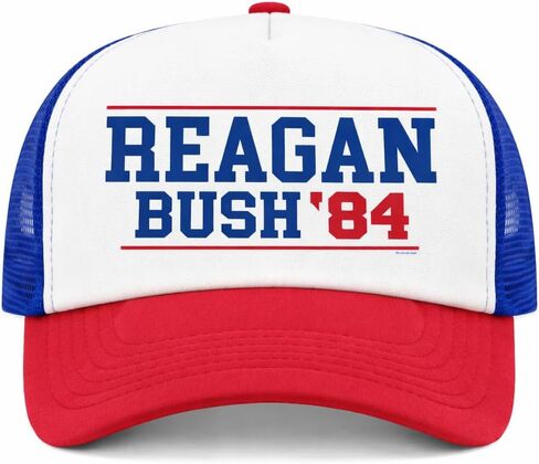 Veracco Reagan Bush '84 Trucker Hat Mesh Back with Adjustable Snapback Strap in Kuwait