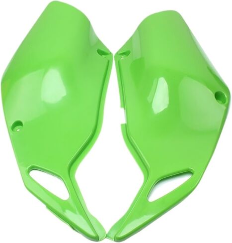 زوج من الأغطية البلاستيكية الجانبية الخلفية متوافقة مع KLX250 KLX300 1993-2007 KLX 250 300 هدية من الجانب الأيمن الأيسر (أبيض) in Kuwait