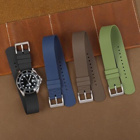 Onthelevel FKM Rubber Watch Strap 20mm 21mm 22mm Waterproof Silicone Single Pass Strap Soft Durable Sprot Watch Band in Saudi Arabia