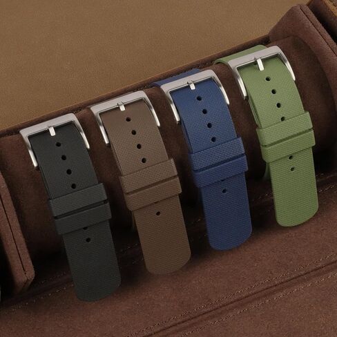 Onthelevel FKM Rubber Watch Strap 20mm 21mm 22mm Waterproof Silicone Single Pass Strap Soft Durable Sprot Watch Band in Saudi Arabia