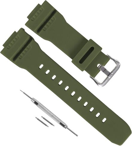 16mm Replacement Rubber Resin Watchband for Casio G-7900SL/GW-7900B/GR-7900NV，Durable Waterproof Men's Watchband Replacement, Casio G Shock Band Replacement in Kuwait
