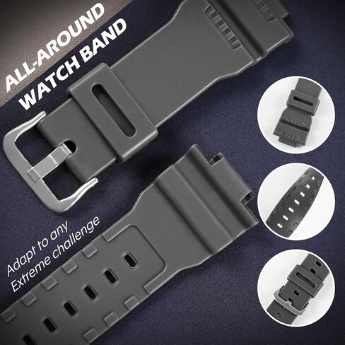 16mm Replacement Rubber Resin Watchband for Casio G-7900SL/GW-7900B/GR-7900NV，Durable Waterproof Men's Watchband Replacement, Casio G Shock Band Replacement in Saudi Arabia