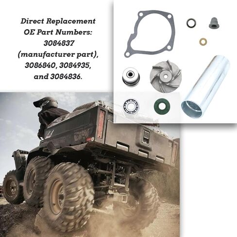 مجموعة إعادة بناء سدادة مضخة المياه من KARSEE متوافقة مع Polaris Sportsman/Ranger/Scrambler/Magnum 400 425 450 500 550 (1995-2014) 3084837 3084836 3086840 in Kuwait
