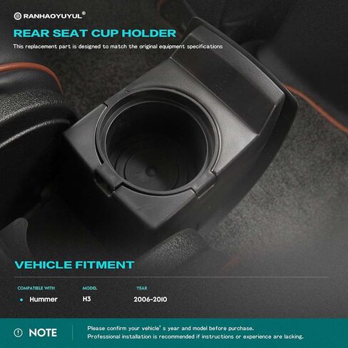 15820550 Rear Seat Cup Holder Fit for Hummer H3 2006-2010, Food and Beverage Cooler/Warmer Lid, Replace# 15830701 15255363 15255364 15255365 in Kuwait