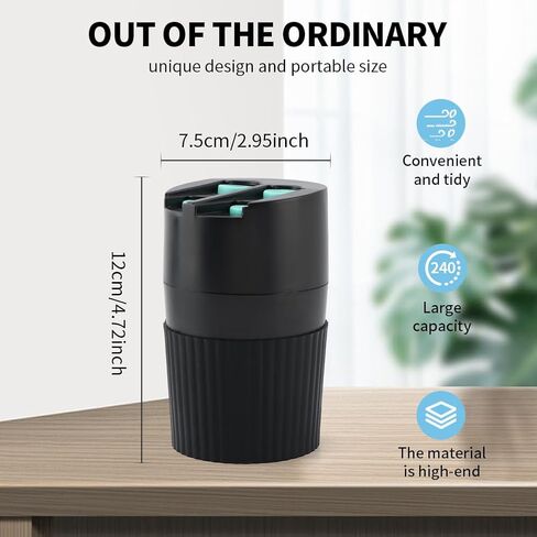 Coin Holder for Car Universal Car Change Holder Organizer Compatible with Four Coin Dispenser Storage for Most Vehicles & Trucks in Kuwait