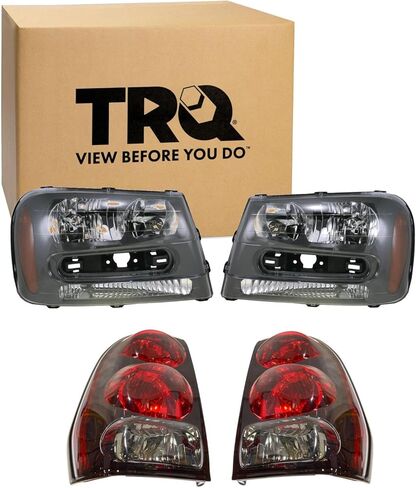 طقم إضاءة TRQ متوافق مع 2002-2009 شيفروليه تريل بليزر 2002-2006 تريل بليزر EXT GM2502213 GM2503213 GM2800150 GM2801150 in Saudi Arabia